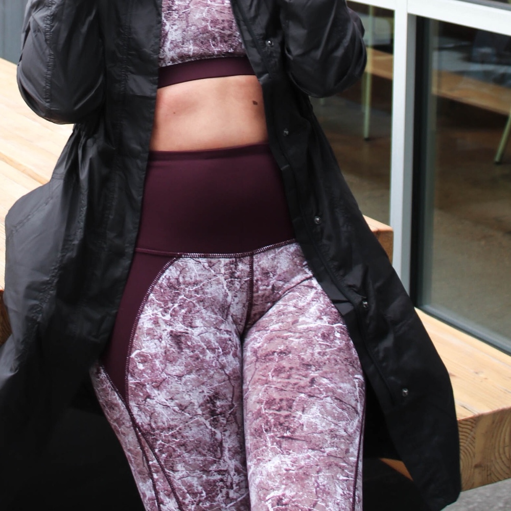 HIGH WAIST MARBLE PRINT LEGGING